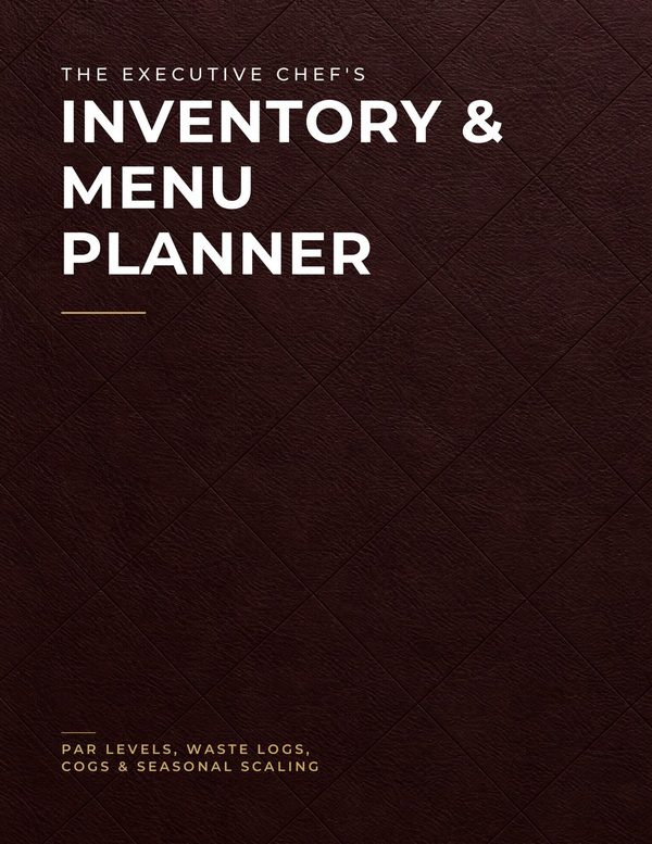 Cover of The Executive Chef's Inventory & Menu Planner