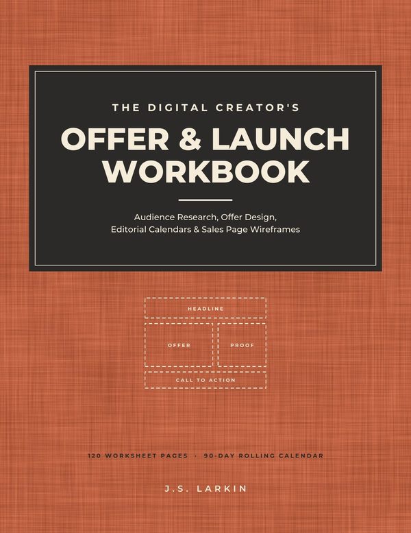 Cover of The Digital Creator's Offer & Launch Workbook