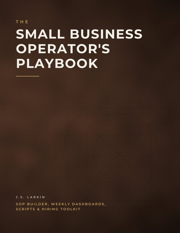 Cover of The Small Business Operator's Playbook