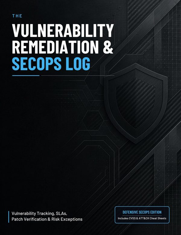 Cover of The Vulnerability Remediation & SecOps Log