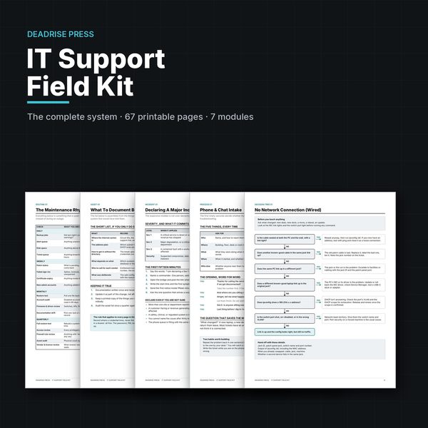 Cover of IT Support Field Kit