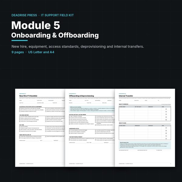 Cover of IT Support Field Kit: Module 5