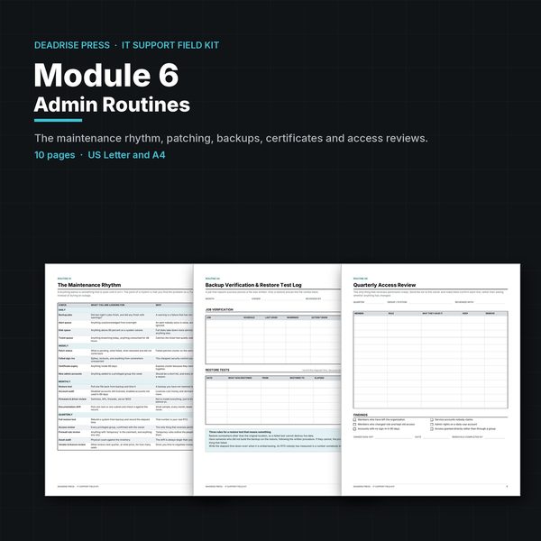 Cover of IT Support Field Kit: Module 6
